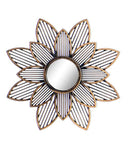 Set de 4 espejos flor dorado / nadiesinregalo.com