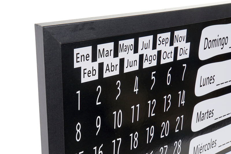 Calendario pizarra detalle meses / Nadie sin regalo