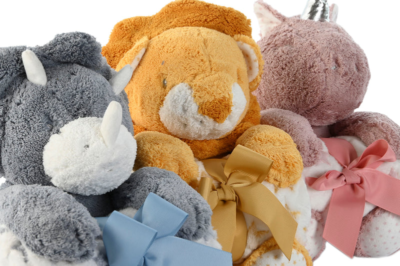 Peluche y manta de animales detalle / Nadie sin regalo.com