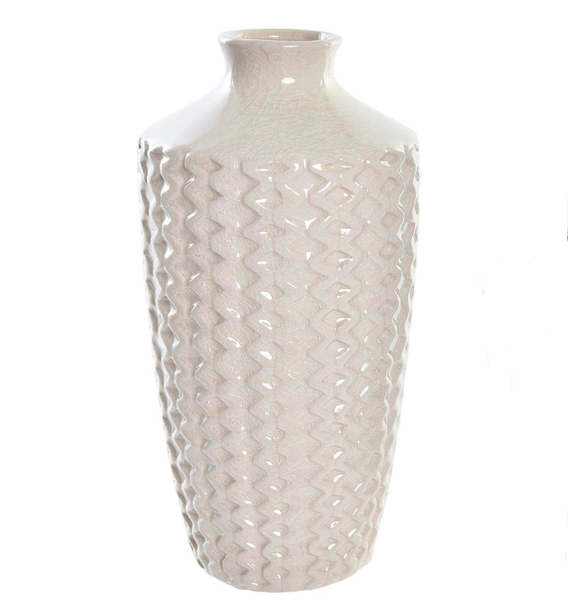 Jarrón de porcelana beis / Nadiesinregalo.com