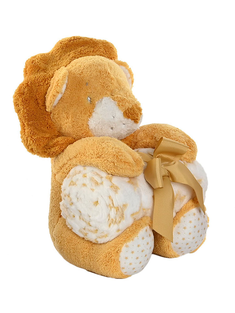 Peluche y manta de animales amarillo / Nadie sin regalo.com