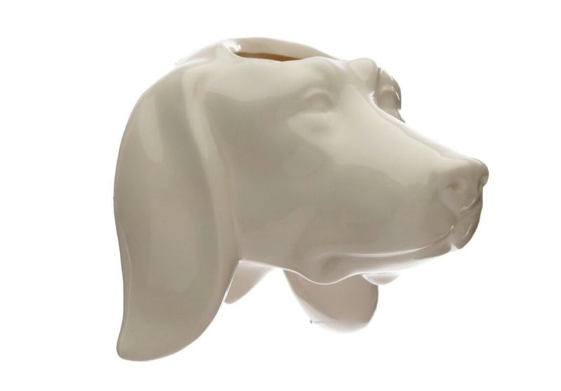 Maceta de pared con forma de perro de lado 2/ Nadie sin regalo