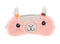 Antifaz para dormir Alpaca y Llama rosa de frente / Nadie sin regalo