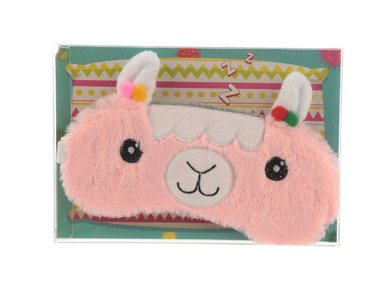 Antifaz para dormir Alpaca y Llama rosa con caja / Nadie sin regalo