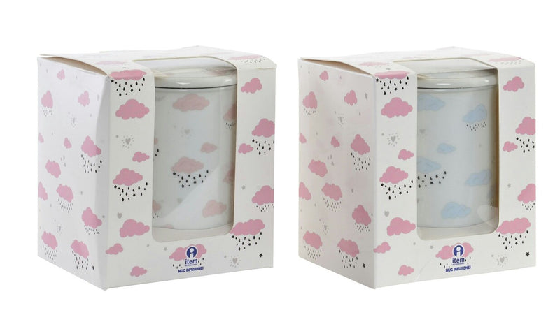 Taza para infusiones con nubes en el embalaje / Nadie sin regalo