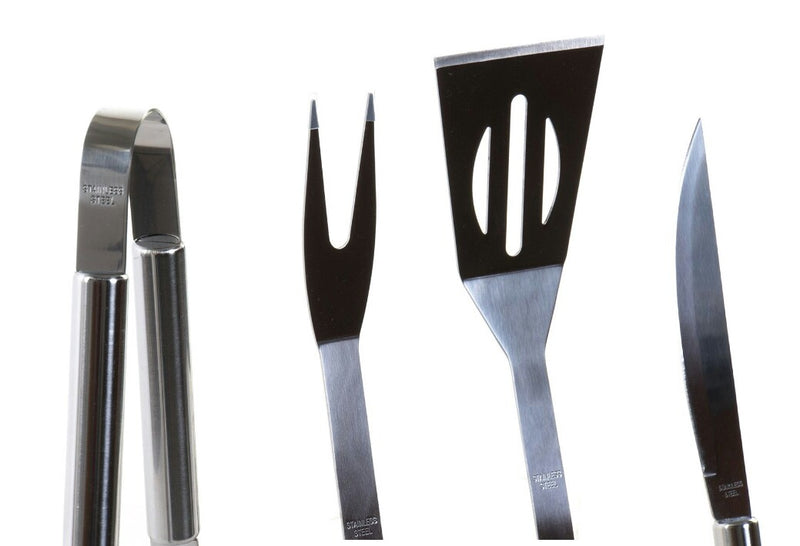 Set Barbacoa de  inox y aluminio detalle / Nadie sin regalo