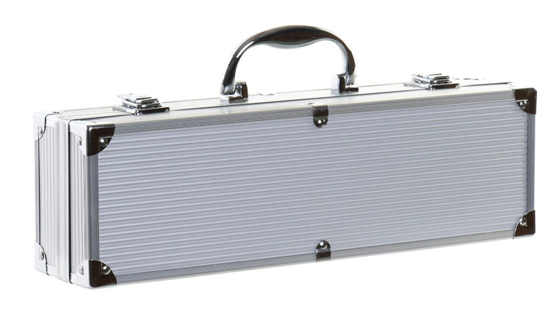 Set Barbacoa de  inox y aluminio maleta / Nadie sin regalo