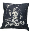 Cojin estampado "Houston, We have a problem" / Nadie sin regalo