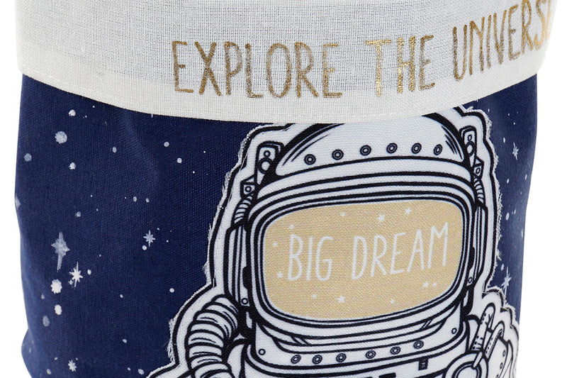 Cesta de almacenaje de Astronauta en azul detalle astronauta / Nadie sin regalo