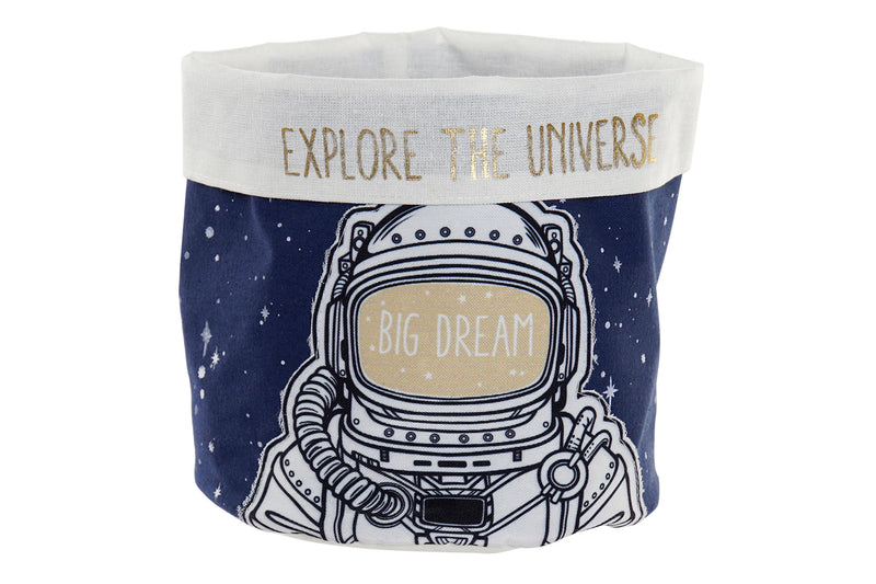 Cesta de almacenaje de Astronauta en azul / Nadie sin regalo