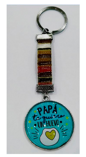Llavero "Papa te quiero un huevo" / Nadie sin regalo