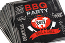  Servilleta BBQ Party en negro detalle / Nadie sin regalo