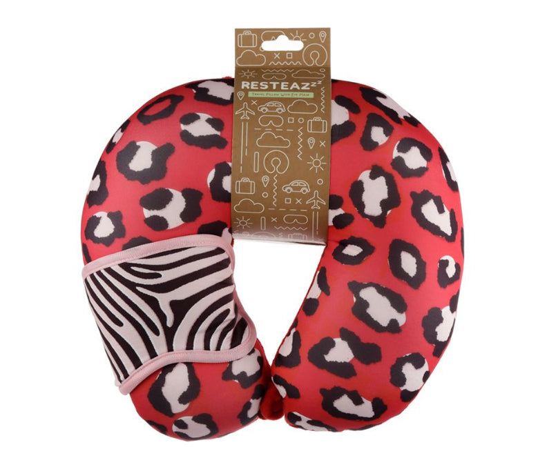 Almohada de Viaje con antifaz Animal print / Nadie sin regalo