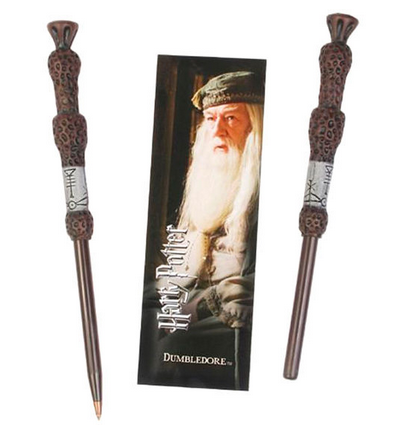 Varita bolígrafo y marcapáginas Dumbledore Harry Potter / Nadie sin regalo