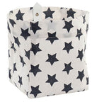 Cesta de almacenaje con estrellas blanco / Nadie sin regalo
