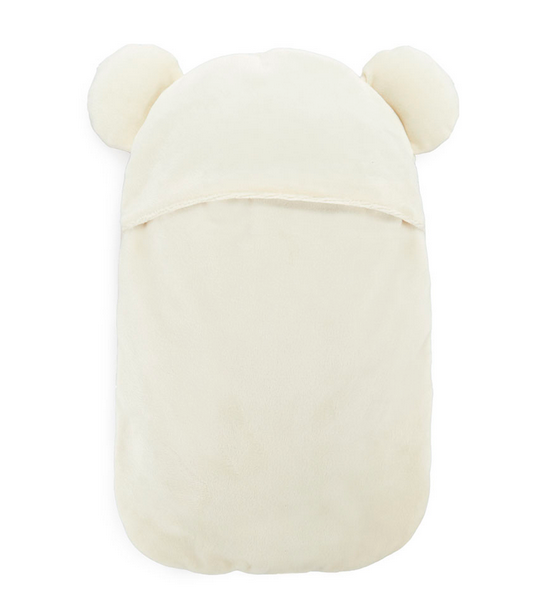Bolsa de agua caliente oso polar blanco por detrás / Nadie sin regalo