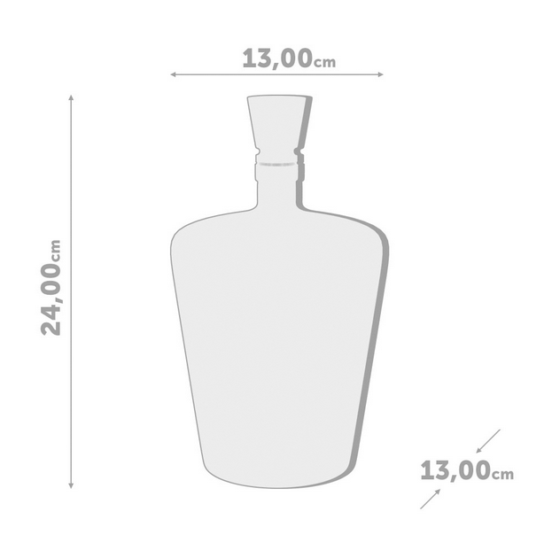 Botella de vidrio para licor Poison 1L medidas / Nadie sin regalo