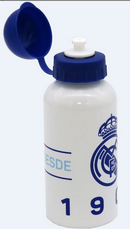 Botella blanca del Real Madrid detalle / Nadie sin regalo
