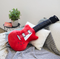 Cojín Guitarra en rojo ejemplo / Nadie sin regalo