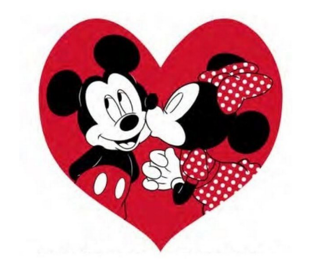 Cojin en forma de corazón Mickey & Minnie / Nadie sin regalo