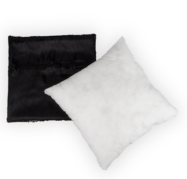 Cojín negro y plateado magic funda y relleno / Nadie sin regalo