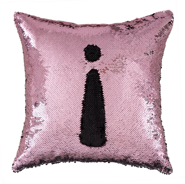 Cojín negro / rosa magic ejemplo 2 / Nadie sin regalo