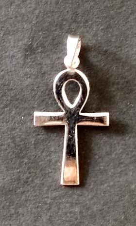 Colgante de plata Cruz de la vida / Nadie sin regalo