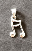 Colgante de plata Nota musical / Nadie sin regalo