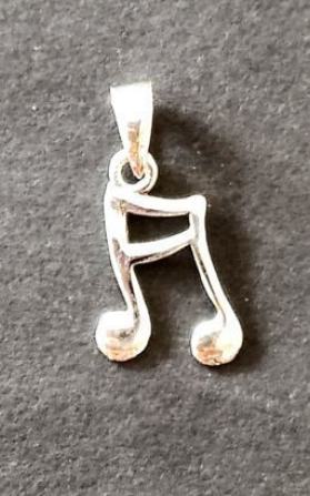 Colgante de plata Nota musical / Nadie sin regalo