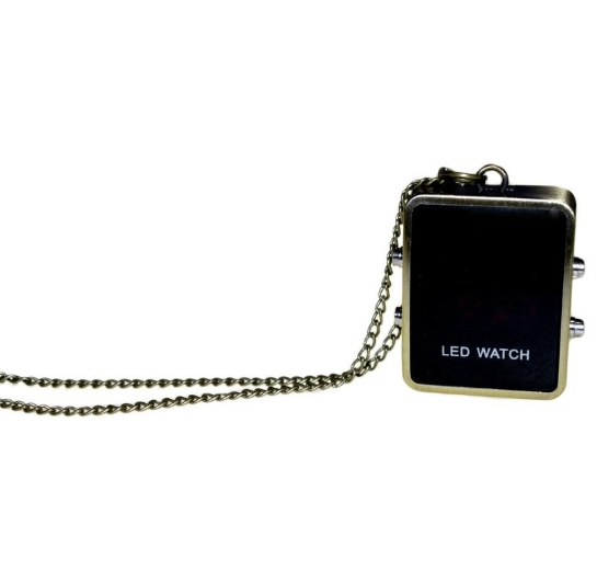 Colgante vintage steampunk - reloj LED / Nadie sin regalo