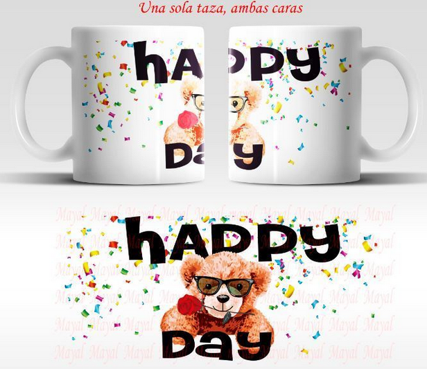 Taza Happy Day / Nadie sin regalo