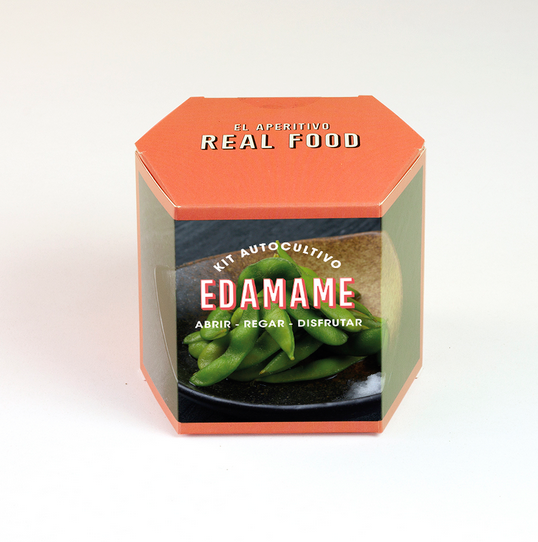 Kit de autocultivo Edamame caja / Nadie sin regalo