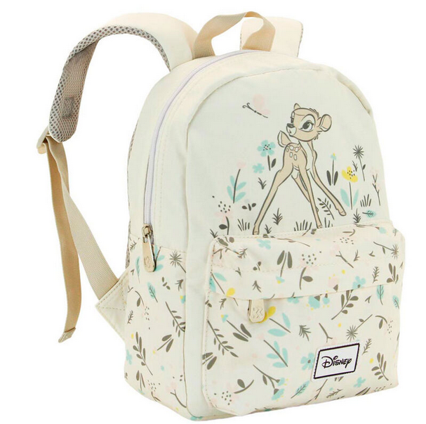 Mochila Kid Nature Bambi Disney 27cm detalle lateral / Nadie sin regalo