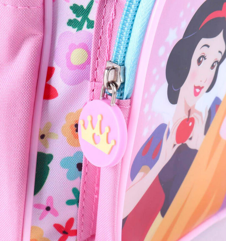 Mochila Princesas Disney 30cm detalle cremallera / Nadie sin regalo
