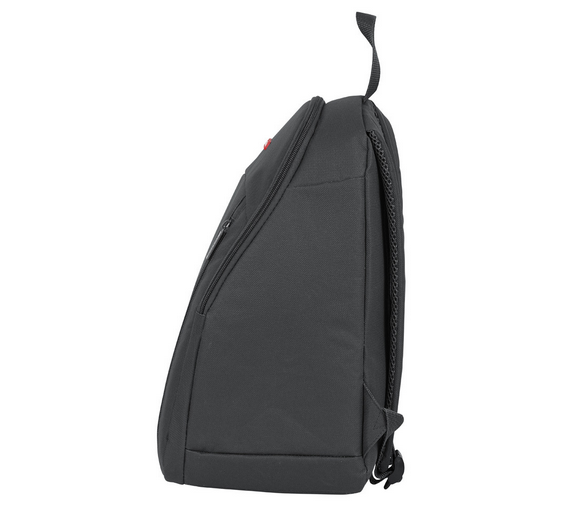 Mochila nevera de 36cm en negro lateral / Nadie sin regalo