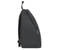 Mochila nevera de 36cm en negro lateral detalle cremallera / Nadie sin regalo