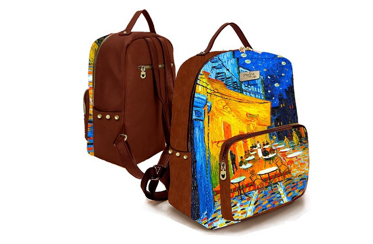 Mochila Terraza del café Vincent Van Gogh / Nadie sin regalo