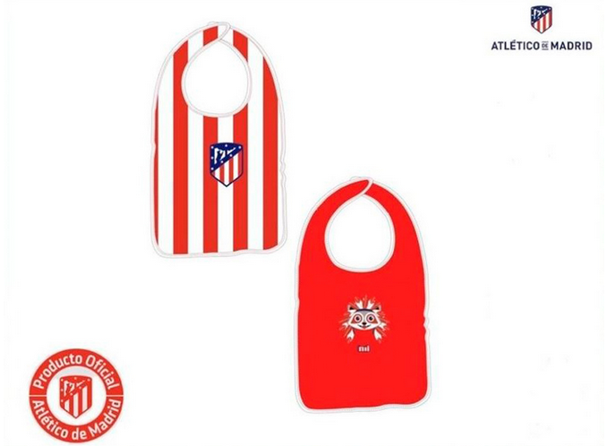 Pack de 2 baberos de Atlético Madrid / Nadie sin regalo