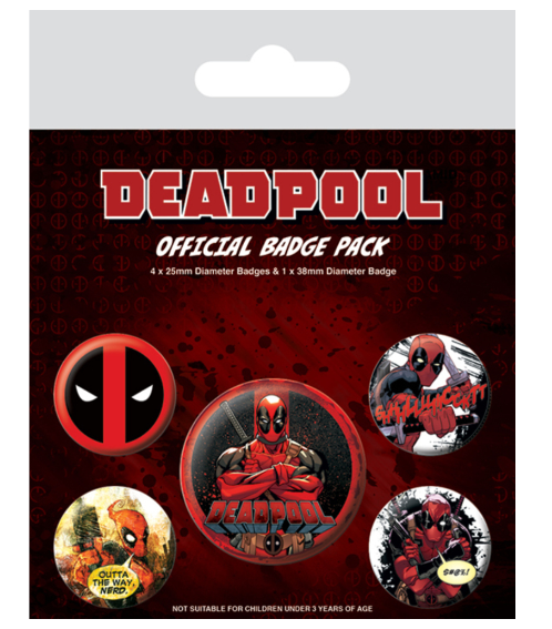 Pack chapas Deadpool Marvel / Nadie sin regalo