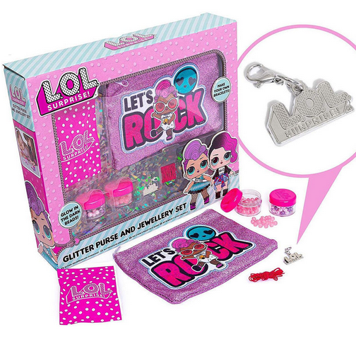 Set porta todo glitter y joyas LOL detalle / Nadie sin regalo