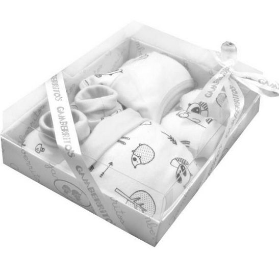 Pack regalo bienvenida bebe animales en caja / Nadie sin regalo
