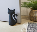 Aguantapuertas gato en negro ejemplo / Nadie sin regalo
