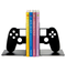 Soporte de videojuegos de metal en negro ejemplo libros 2 / Nadie sin regalo