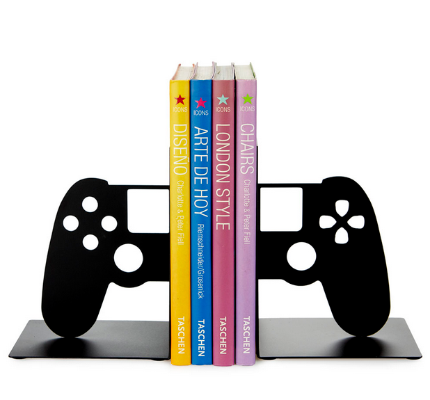 Soporte de videojuegos de metal en negro ejemplo libros 2 / Nadie sin regalo