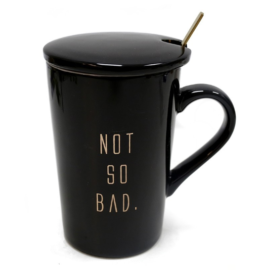 Taza "not so bad" tapa y cuchara / Nadie sin regalo