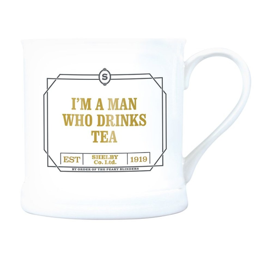 Taza vintage Peaky Blinders "I am a man who drinks tea" / Nadie sin regalo
