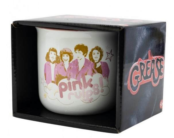 Taza Grease Pink rules en caja / Nadie sin regalo