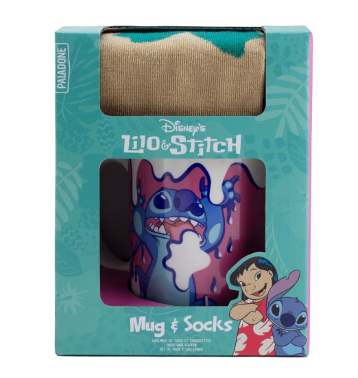 Set de taza y calcetines Lilo y Stitch Disney / Nadie sin regalo
