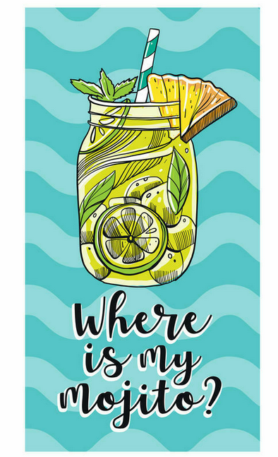 Toalla Where is my mojito? / Nadie sin regalo