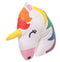 Cojín peluche de unicornio Arcoíris de lado / Nadie sin regalo